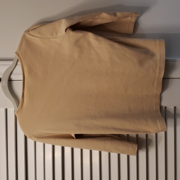 Liz Claiborne Petite Top Tan SZ SP with Button Detail - Picture 6 of 8